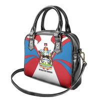Antigua and Barbuda Flag Shoulder Handbag with National Coat of Arms - Wonder Print Shop