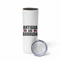 Antigua and Barbuda Flag Skinny Tumbler with National Coat of Arms - Wonder Print Shop