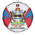Antigua and Barbuda Flag Spare Tire Cover with National Coat of Arms - Wonder Print Shop