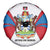 Antigua and Barbuda Flag Spare Tire Cover with National Coat of Arms - Wonder Print Shop
