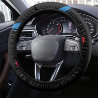 Antigua and Barbuda Flag Steering Wheel Cover with National Coat of Arms - Wonder Print Shop