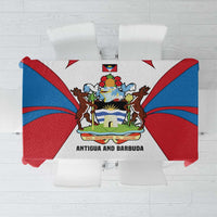 Antigua and Barbuda Flag Tablecloth with National Coat of Arms - Wonder Print Shop