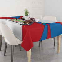 Antigua and Barbuda Flag Tablecloth with National Coat of Arms - Wonder Print Shop