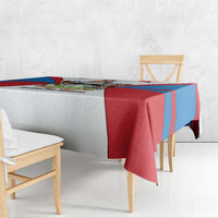 Antigua and Barbuda Flag Tablecloth with National Coat of Arms - Wonder Print Shop