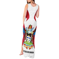 Antigua and Barbuda Flag Tank Maxi Dress with National Coat of Arms - Wonder Print Shop