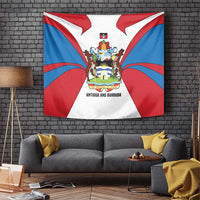 Antigua and Barbuda Flag Tapestry with National Coat of Arms - Wonder Print Shop