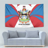 Antigua and Barbuda Flag Tapestry with National Coat of Arms - Wonder Print Shop