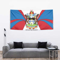 Antigua and Barbuda Flag Tapestry with National Coat of Arms - Wonder Print Shop