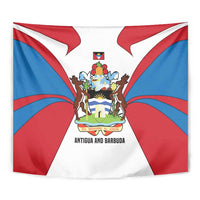 Antigua and Barbuda Flag Tapestry with National Coat of Arms - Wonder Print Shop