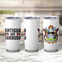 Antigua and Barbuda Flag Tumbler Cup with National Coat of Arms - Wonder Print Shop