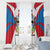 Antigua and Barbuda Flag Window Curtain with National Coat of Arms - Wonder Print Shop