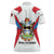 Antigua and Barbuda Flag Women Polo Shirt with National Coat of Arms - Wonder Print Shop
