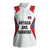 Antigua and Barbuda Flag Women Sleeveless Polo Shirt with National Coat of Arms - Wonder Print Shop
