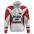 Antigua and Barbuda Flag Zip Hoodie with National Coat of Arms - Wonder Print Shop
