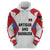 Antigua and Barbuda Flag Zip Hoodie with National Coat of Arms - Wonder Print Shop