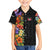 Antigua and Barbuda Floral Kid Hawaiian Shirt with Tropical Hibiscus with National Flag - Wonder Print Shop