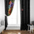 Antigua and Barbuda Floral Window Curtain with Tropical Hibiscus with National Flag - Wonder Print Shop