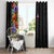 Antigua and Barbuda Floral Window Curtain with Tropical Hibiscus with National Flag - Wonder Print Shop