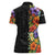 Antigua and Barbuda Floral Women Polo Shirt with Tropical Hibiscus with National Flag - Wonder Print Shop