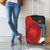 Antigua and Barbuda Tribal Luggage Cover with Polynesian Dolphin Sun Design with National Flag Colors - Wonder Print Shop
