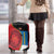 Antigua and Barbuda Tribal Luggage Cover with Polynesian Dolphin Sun Design with National Flag Colors - Wonder Print Shop