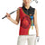 Antigua and Barbuda Tribal Women Sleeveless Polo Shirt with Polynesian Dolphin Sun Design with National Flag Colors - Wonder Print Shop