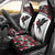 Antigua and Barbuda Hummingbird Car Seat Cover with Tribal Bird and Tropical Floral Design with Island Flag - Wonder Print Shop