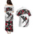 Antigua and Barbuda Hummingbird Couples Matching Puletasi and Hawaiian Shirt with Tribal Bird and Tropical Floral Design with Island Flag - Wonder Print Shop