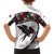 Antigua and Barbuda Hummingbird Kid Hawaiian Shirt with Tribal Bird and Tropical Floral Design with Island Flag - Wonder Print Shop