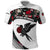 Antigua and Barbuda Hummingbird Polo Shirt with Tribal Bird and Tropical Floral Design with Island Flag - Wonder Print Shop