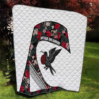 Antigua and Barbuda Hummingbird Quilt with Tribal Bird and Tropical Floral Design with Island Flag - Wonder Print Shop