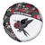 Antigua and Barbuda Hummingbird Spare Tire Cover with Tribal Bird and Tropical Floral Design with Island Flag - Wonder Print Shop