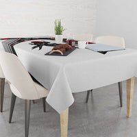 Antigua and Barbuda Hummingbird Tablecloth with Tribal Bird and Tropical Floral Design with Island Flag - Wonder Print Shop