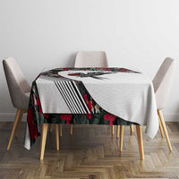Antigua and Barbuda Hummingbird Tablecloth with Tribal Bird and Tropical Floral Design with Island Flag - Wonder Print Shop