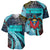 Antigua and Barbuda Sea Turtle Baseball Jersey with Tribal Mandala Design with Ocean Waves and National Flag - Wonder Print Shop