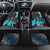 Antigua and Barbuda Sea Turtle Car Mats with Tribal Mandala Design with Ocean Waves and National Flag - Wonder Print Shop