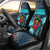 Antigua and Barbuda Sea Turtle Car Seat Cover with Tribal Mandala Design with Ocean Waves and National Flag - Wonder Print Shop