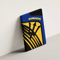 Barbados Flag and Coat of Arms Canvas Wall Art Blue Yellow Black Design with National Symbols - Wonder Print Shop
