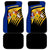 Barbados Flag and Coat of Arms Car Mats Blue Yellow Black Design with National Symbols - Wonder Print Shop