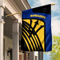 Barbados Flag and Coat of Arms Garden Flag Blue Yellow Black Design with National Symbols - Wonder Print Shop