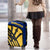 Barbados Flag and Coat of Arms Luggage Cover Blue Yellow Black Design with National Symbols - Wonder Print Shop