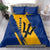 Barbados Trident and Coat of Arms Bedding Set with Blue Yellow Patriotic Graphic - Wonder Print Shop