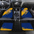 Barbados Trident and Coat of Arms Car Mats with Blue Yellow Patriotic Graphic - Wonder Print Shop