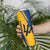 Barbados Trident and Coat of Arms Skinny Tumbler with Blue Yellow Patriotic Graphic - Wonder Print Shop
