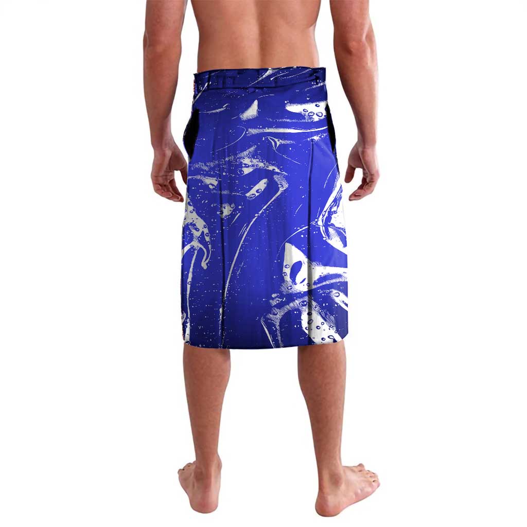 Barbados Coat of Arms Lavalava with Yellow Blue Pelican Dolphin Graphic - Wonder Print Shop