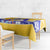 Barbados Coat of Arms Tablecloth with Yellow Blue Pelican Dolphin Graphic - Wonder Print Shop