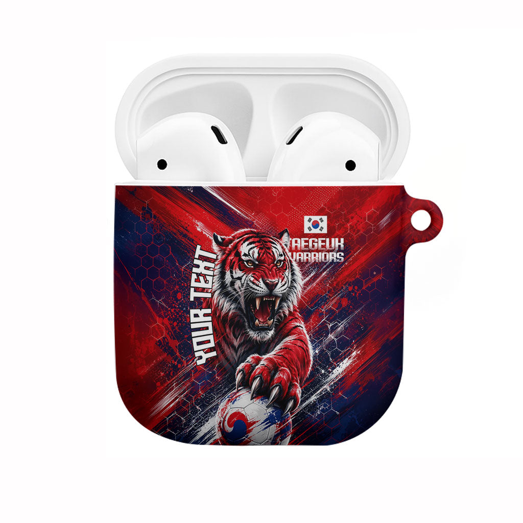 Personalized Taegeuk Warriors Korean Tiger Football AirPods Case South Korean Tiger Soccer Ball Flag