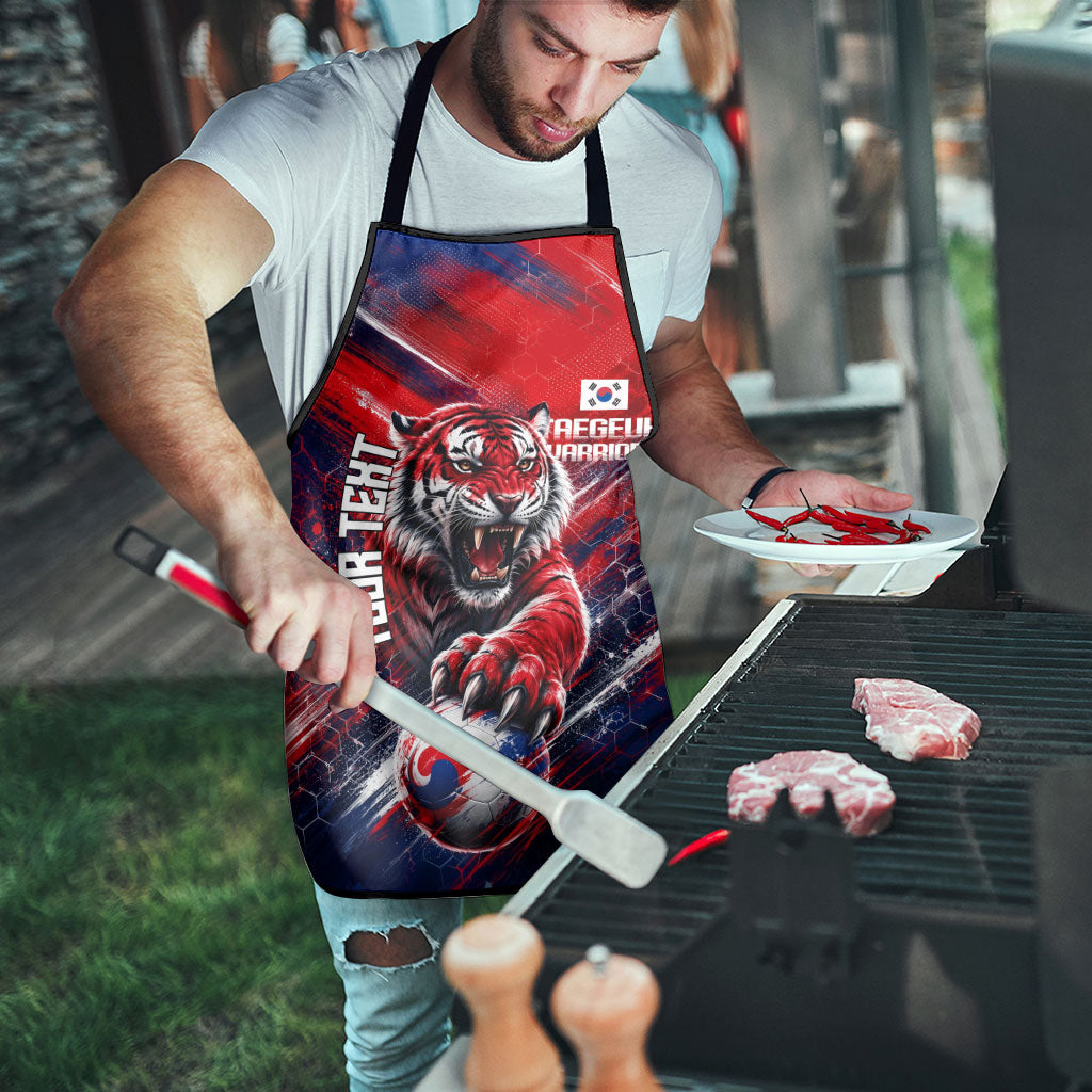 Personalized Taegeuk Warriors Korean Tiger Football Apron South Korean Tiger Soccer Ball Flag