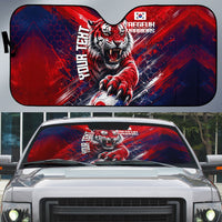 Personalized Taegeuk Warriors Korean Tiger Football Auto Sun Shade South Korean Tiger Soccer Ball Flag