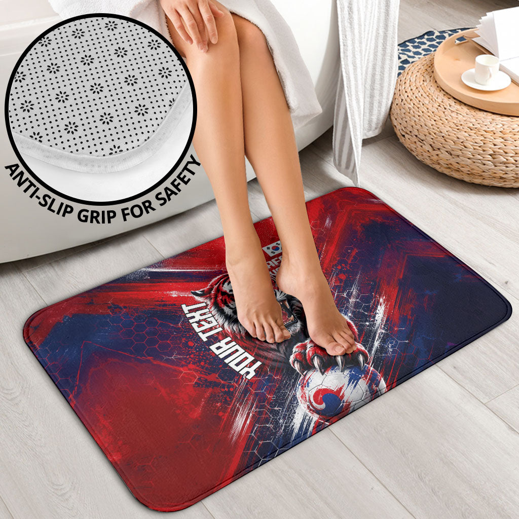 Personalized Taegeuk Warriors Korean Tiger Football Bathroom Set South Korean Tiger Soccer Ball Flag